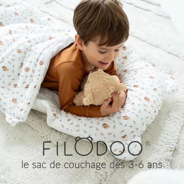 Sac de Couchage pour Enfants avec Oreiller Pliable 2 en 1